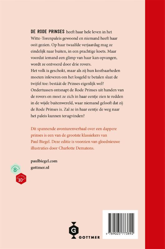 De rode prinses achterkant