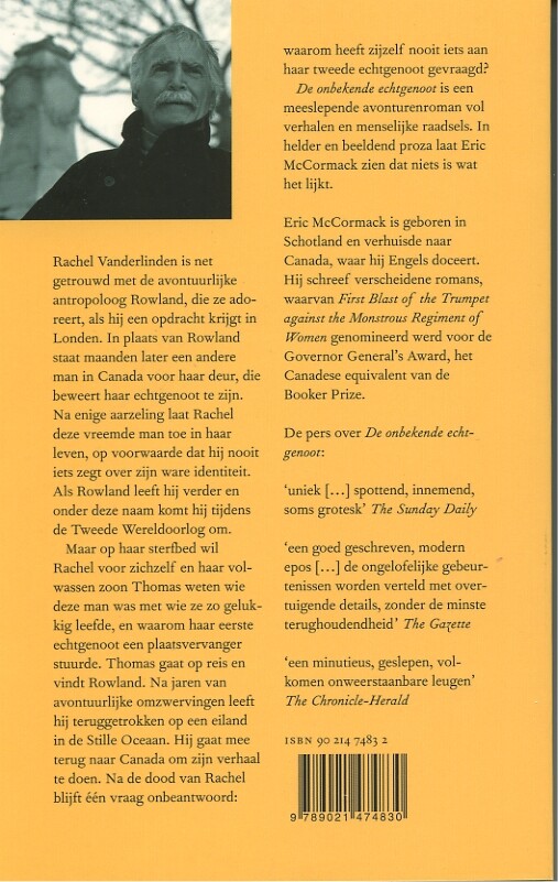 De onbekende echtgenoot De onbekende echtgenoot achterkant