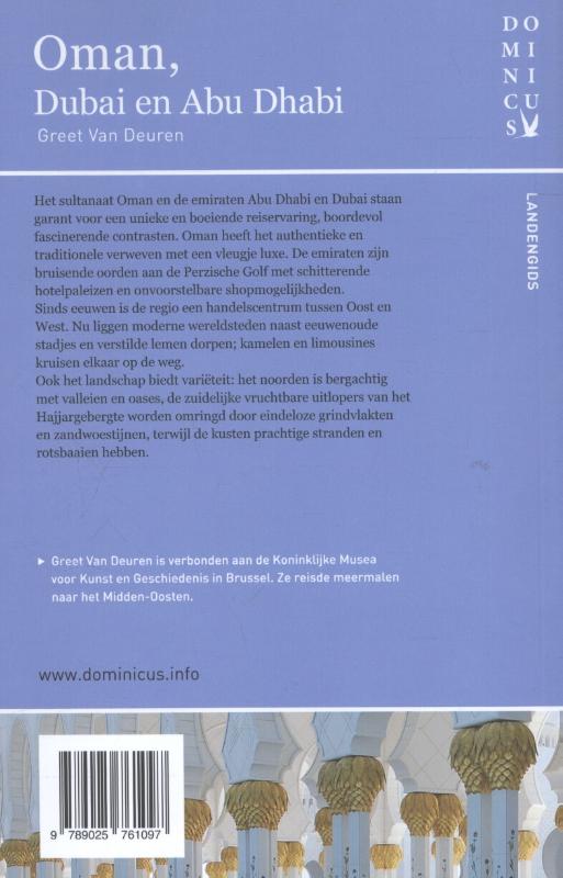 Oman, Dubai en Abu Dhabi / Dominicus landengids achterkant