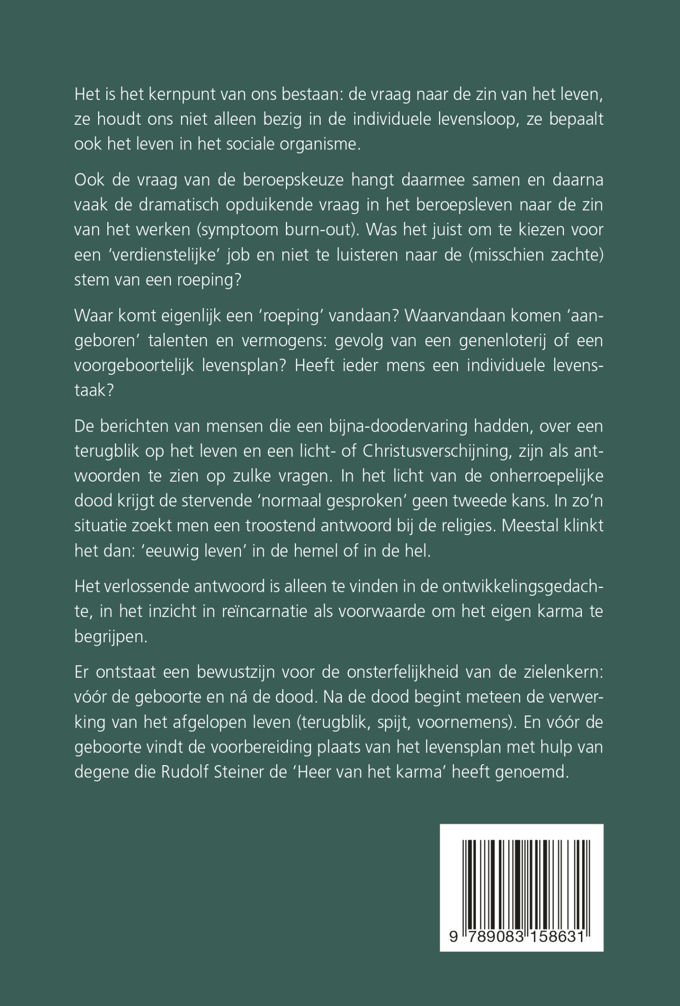 Reïncarnatie en karma / Voordrachten / 4 achterkant