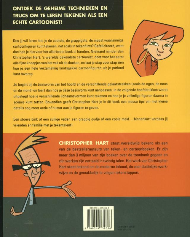 Cartoons tekenen achterkant