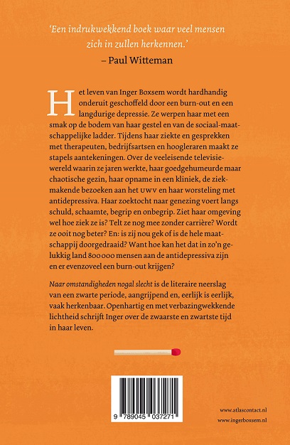 Naar omstandigheden nogal slecht achterkant
