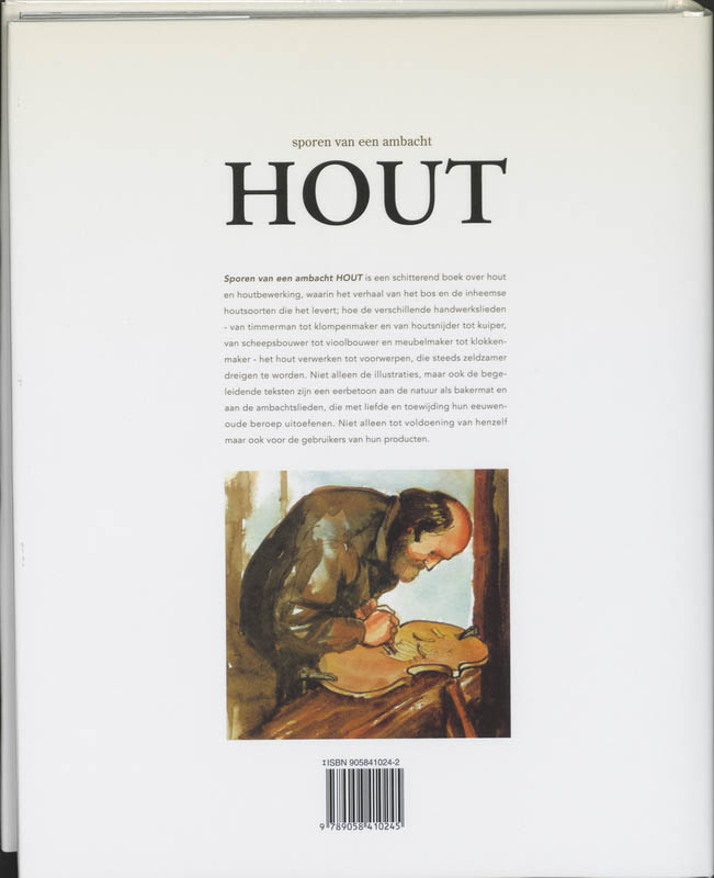 Hout / Sporen van een ambacht achterkant