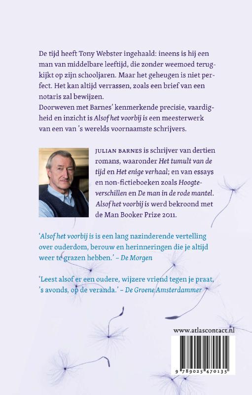 Alsof het voorbij is achterkant