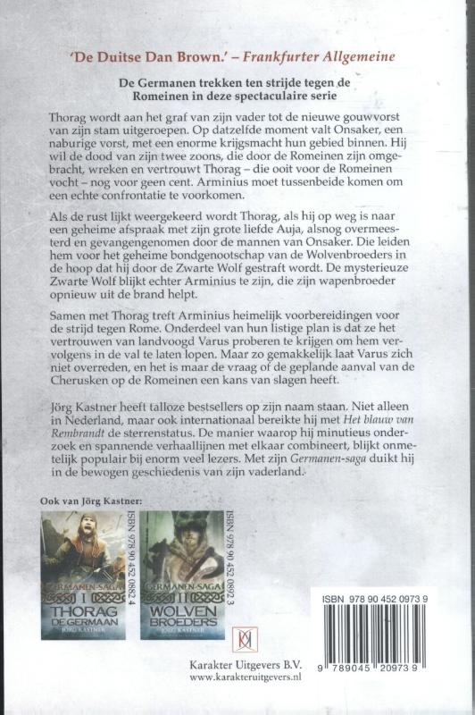 De val van Varus / Germanen-saga / 3 achterkant