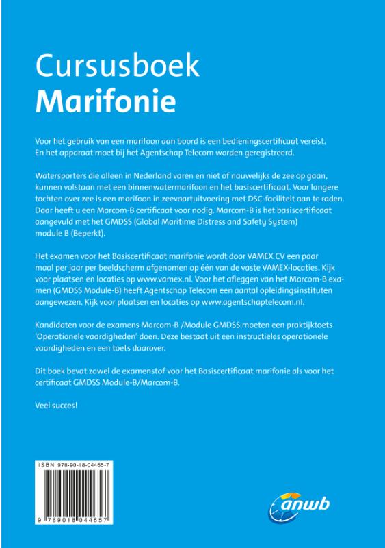Marifonie / Cursusboek / ANWB achterkant