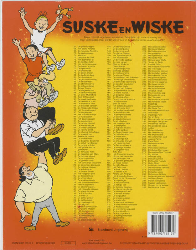 Lambik Baba / Suske en Wiske / 230 achterkant