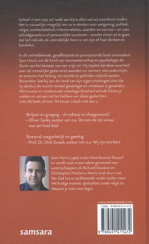 De vrije wil achterkant