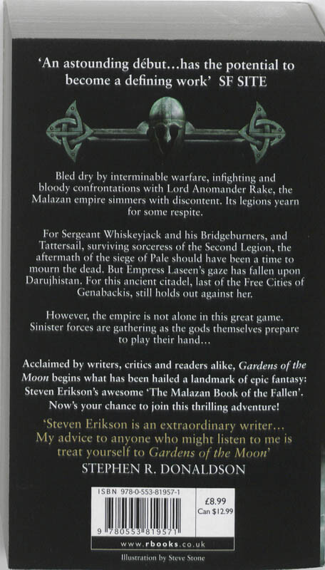 Gardens Of The Moon / The Malazan Book Of The Fallen achterkant