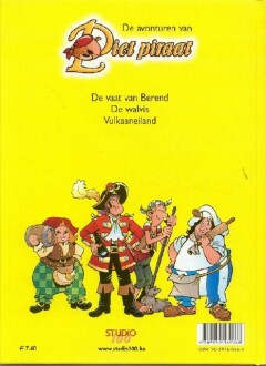De schipbreukeling & vulkaaneiland / Piet Piraat voorleesboek / 1 achterkant