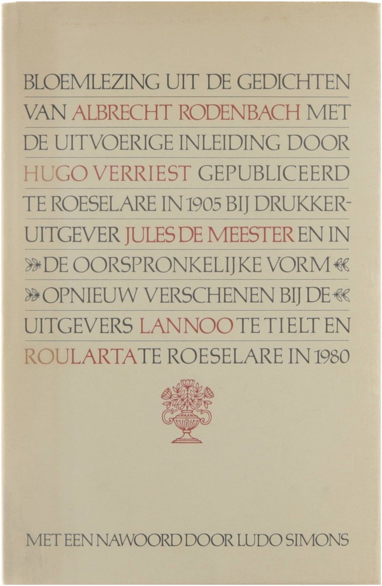 Bloemlezing uit de gedichten van Albrecht Rodenbach