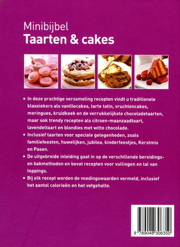 Taarten & cakes / Minibijbel achterkant