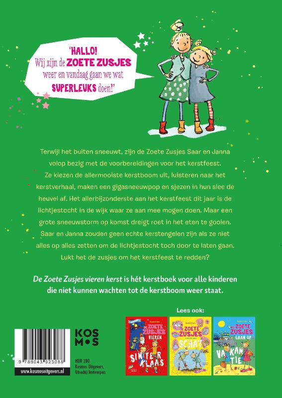 De Zoete Zusjes vieren kerst / Saar en Janna achterkant