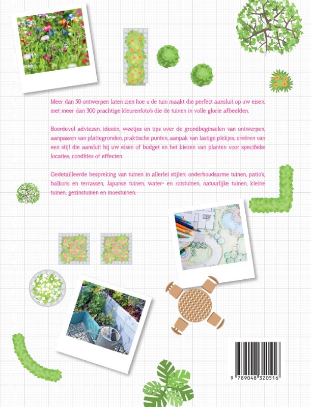 Praktische tuinontwerpen achterkant