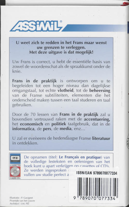 Frans in de praktijk / Dagelijkse methode Assimil achterkant