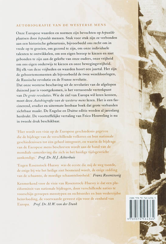 De grote revoluties achterkant