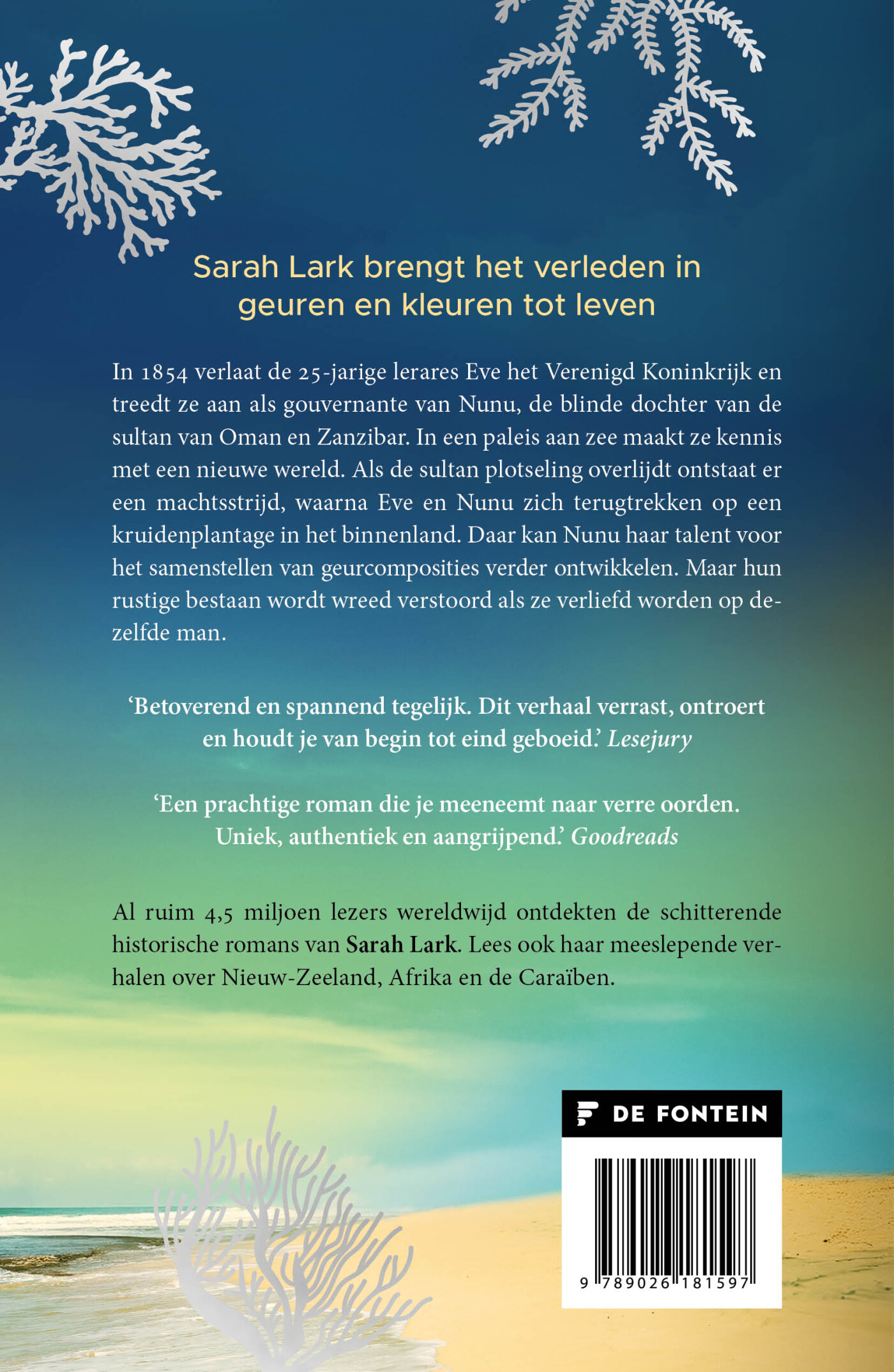 De roep van een ver eiland achterkant