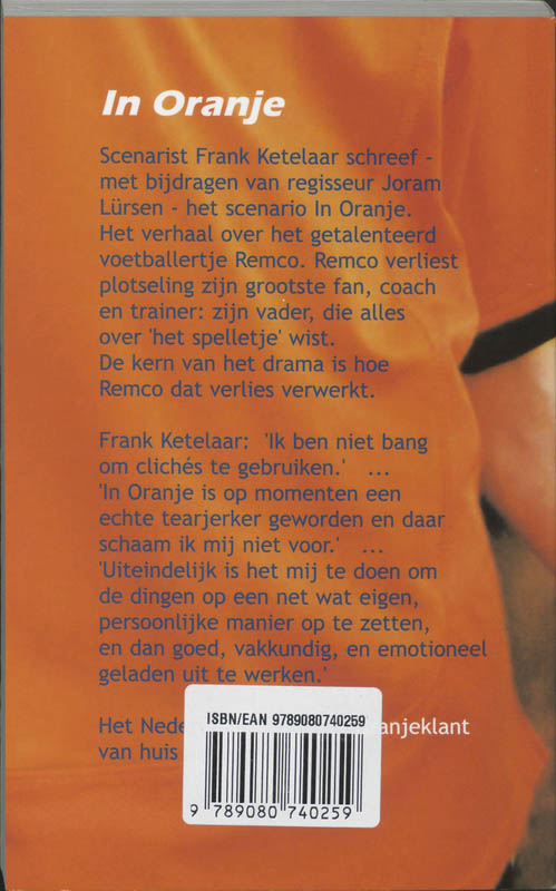 In Oranje / Het Nederlands scenario / 46 In Oranje / Het Nederlands scenario / 46 achterkant