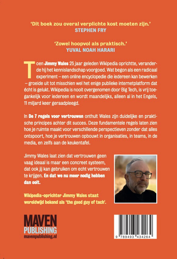 De 7 regels voor vertrouwen achterkant