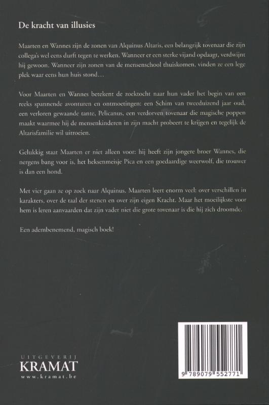 De zonen van de tovenaar / De taal van de stenen / 1 achterkant