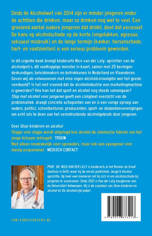 Stop met alcohol voor jongeren achterkant