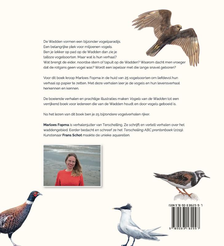 Vogels van de Wadden achterkant