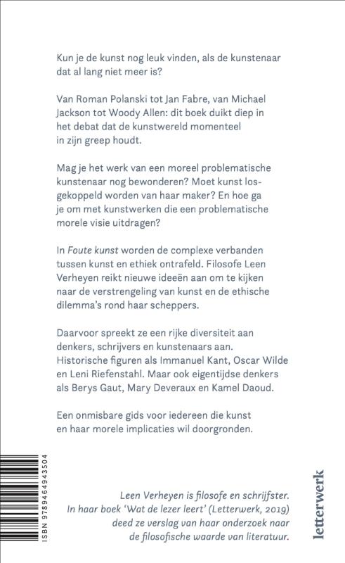 Foute kunst / Questa-reeks achterkant