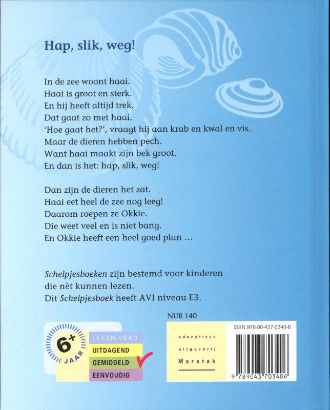 Schelpjes  -   Hap, slik, weg! achterkant