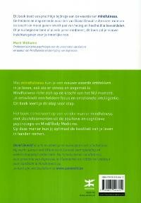 Mindfulness werkboek Mindfulness werkboek achterkant