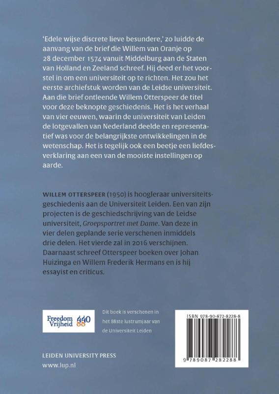 Edele wijze lieve bijzondere achterkant