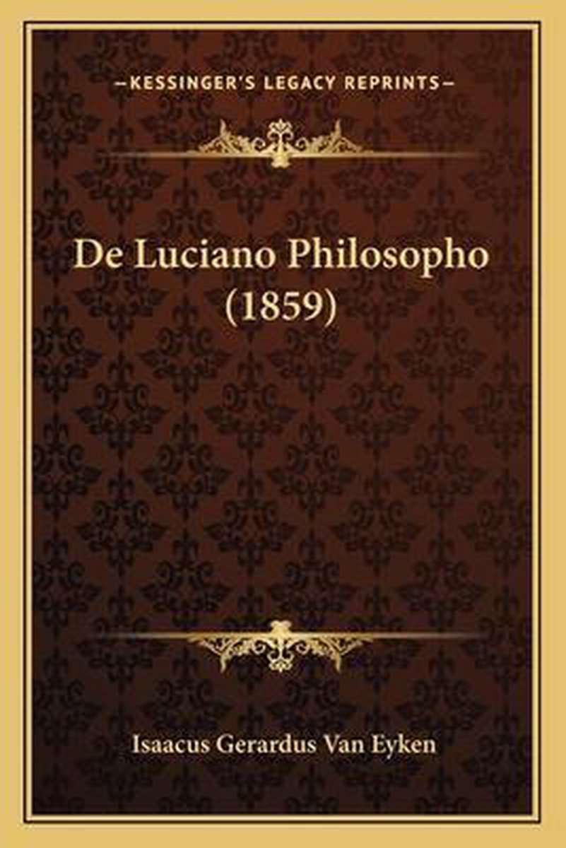 de Luciano Philosopho (1859)