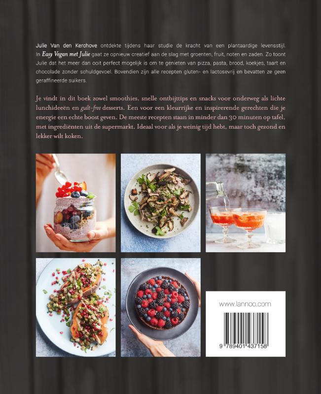 Easy Vegan met Julie Easy Vegan met Julie achterkant