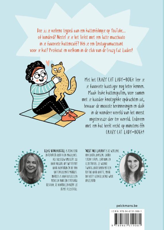 Crazy cat lady-boek achterkant