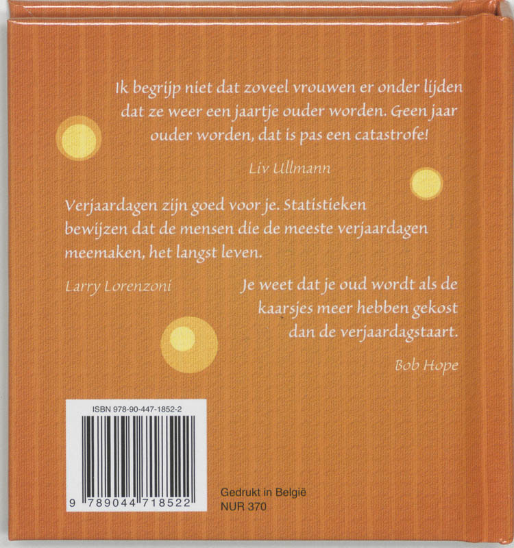 Speciaal voor de jarige! achterkant