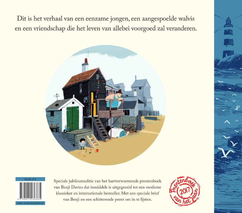 De kleine walvis achterkant
