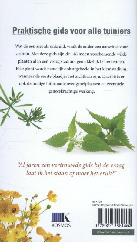 Onkruiden herkennen. Determineren van planten vanaf hun vroegste kiemvorm achterkant