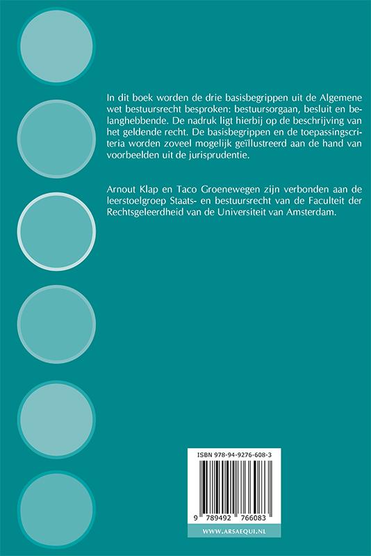 Kernbegrippen van de Algemene Wet Bestuursrecht / Ars Aequi Handboeken Kernbegrippen van de Algemene Wet Bestuursrecht / Ars Aequi Handboeken achterkant