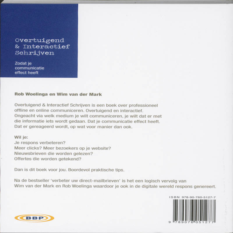 Overtuigend & interactief schrijven Overtuigend & interactief schrijven achterkant