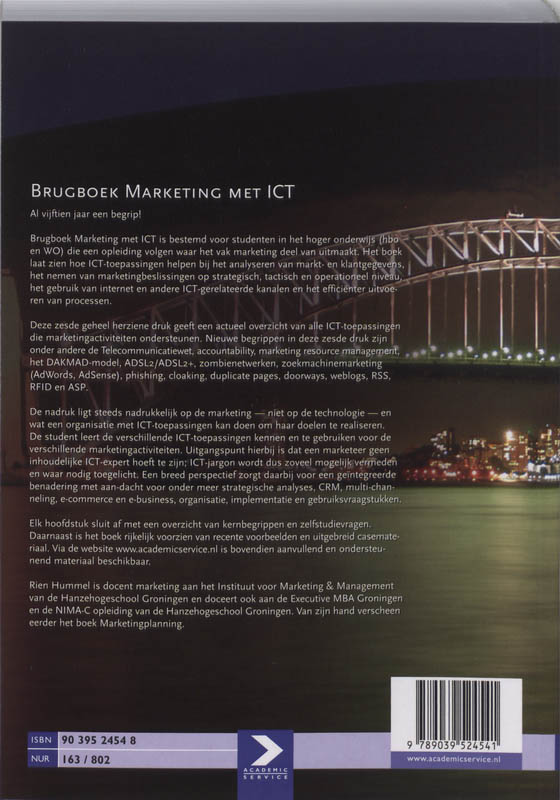 Brugboek Marketing met ICT achterkant