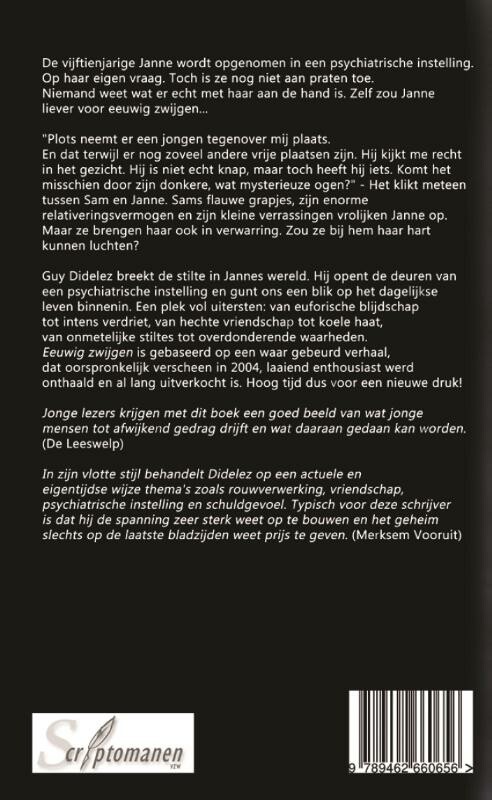 Eeuwig zwijgen achterkant