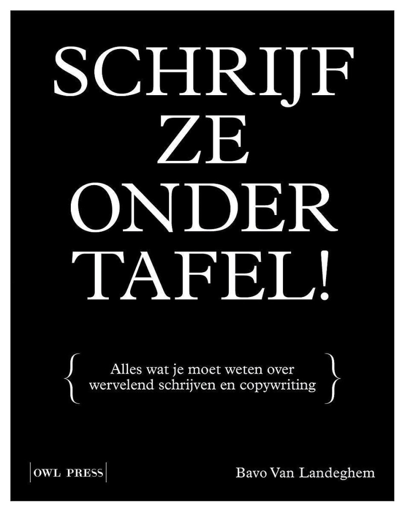 Schrijf ze onder tafel