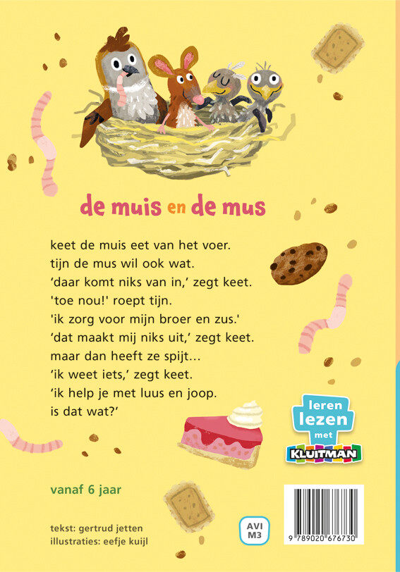 de muis en de mus / Leren lezen met Kluitman achterkant