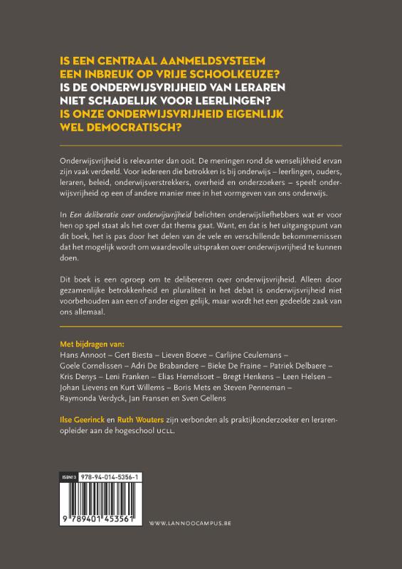 Een deliberatie over onderwijsvrijheid achterkant