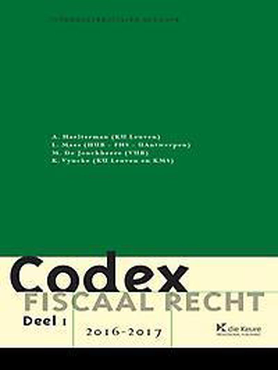 Codex fiscaal recht 2016-2017