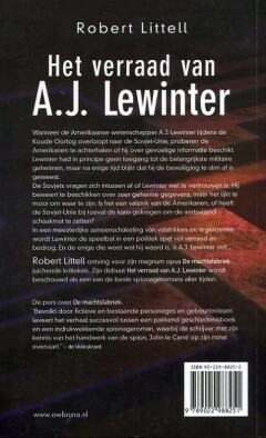 Het verraad van A.J. Lewinter achterkant