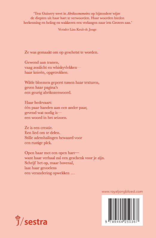 Abrikoosmemoires achterkant