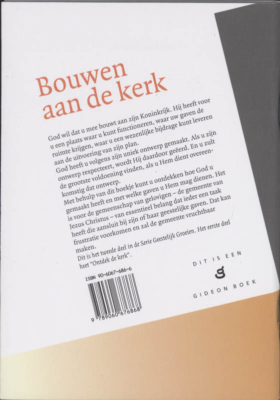 Bouwen aan de plaatselijke kerk / Geestelijk groeien achterkant