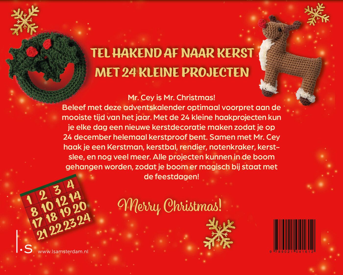Adventshaken met Mr. Cey achterkant