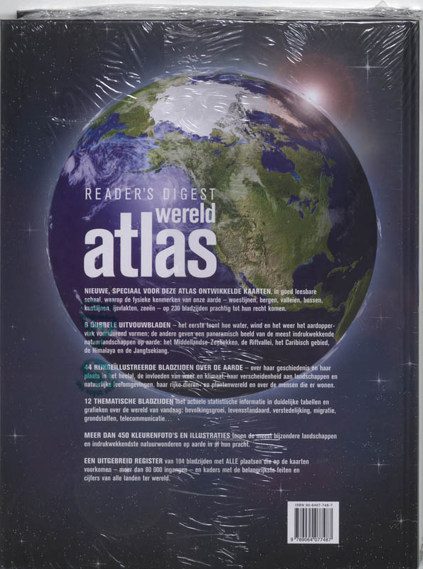 Reader's Digest Wereldatlas achterkant