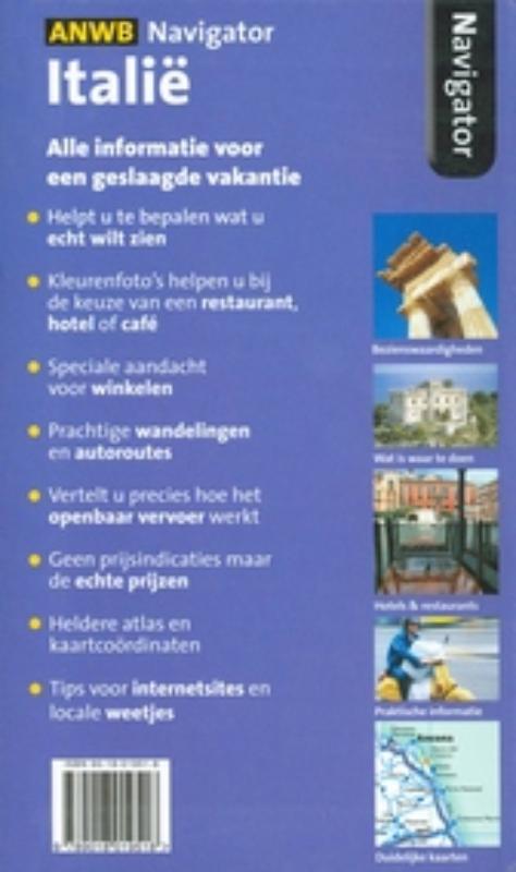 Italië / ANWB navigator achterkant
